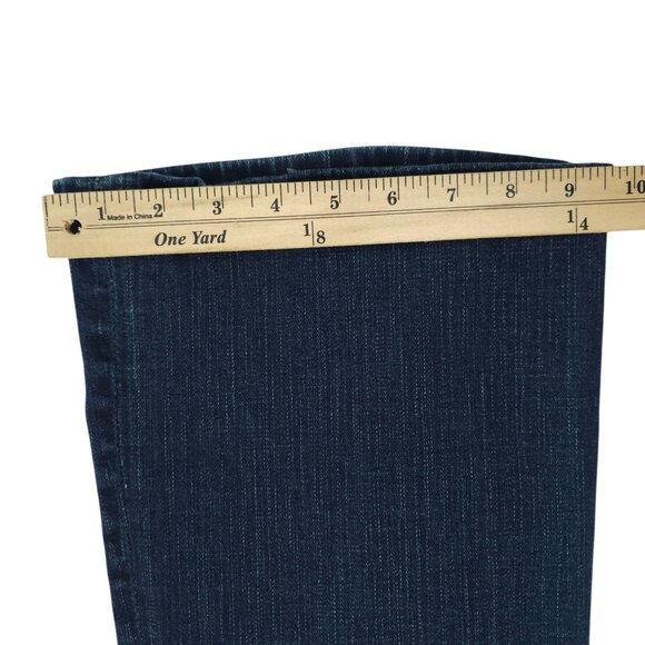 BKE Culture Stretch Boot Cut Jeans Womens 33 Mid Rise Distressed Whiskered Denim - Picture 6 of 15